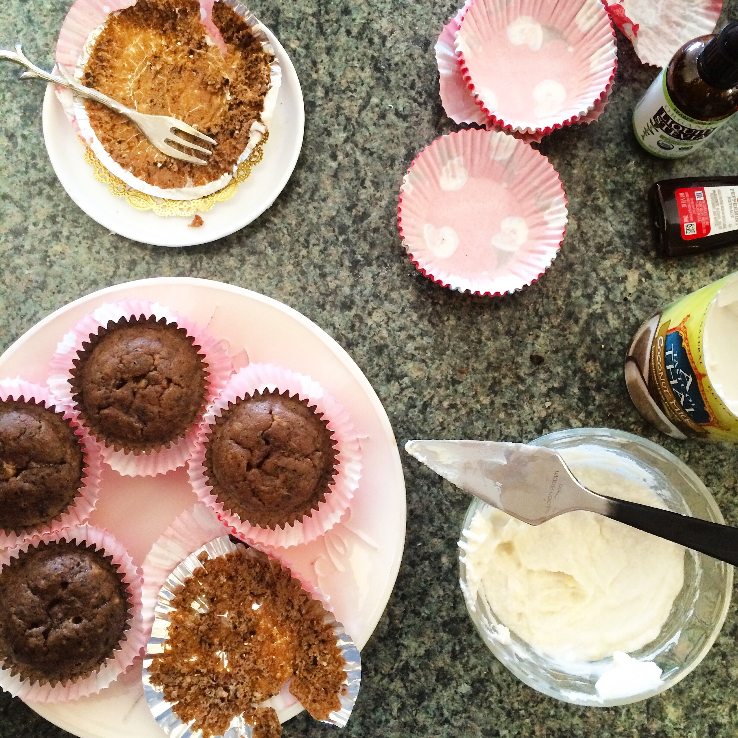 Peppermint Chocolate Low Carb Cupcakes